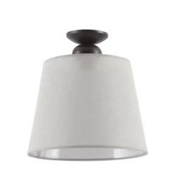 Lampa Sufitowa KAMELIA Brązowy Szary Abażur 1xE27 38 cm
