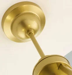 Lampa sufitowa KASZMIR złota biały abażur 5xE27
