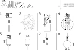 Lampa sufitowa KIER M czarna 1xG9