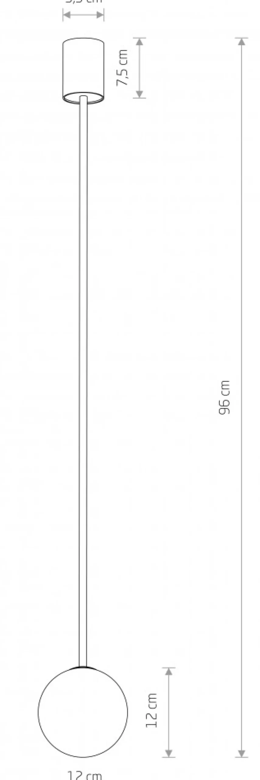 Lampa sufitowa KIER M czarna 1xG9