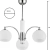 Lampa Sufitowa LARGO Srebrny Biały