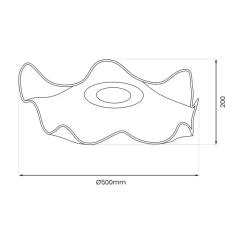 Lampa sufitowa LARGO Złota 16W LED 4000K