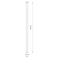 Lampa Sufitowa LASER Złoty 1xG9 110cm