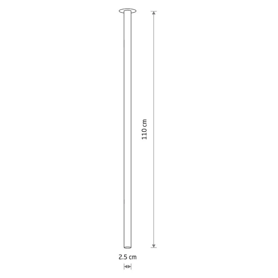 Lampa Sufitowa LASER Złoty 1xG9 110cm