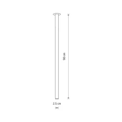 Lampa Sufitowa LASER Złoty 1xG9 90cm