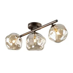 Lampa sufitowa LAVA brązowa 3xG9