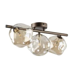 Lampa sufitowa LAVA brązowa 3xG9