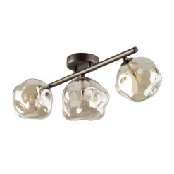 Lampa sufitowa LAVA brązowa 3xG9
