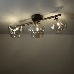 Lampa sufitowa LAVA brązowa 3xG9
