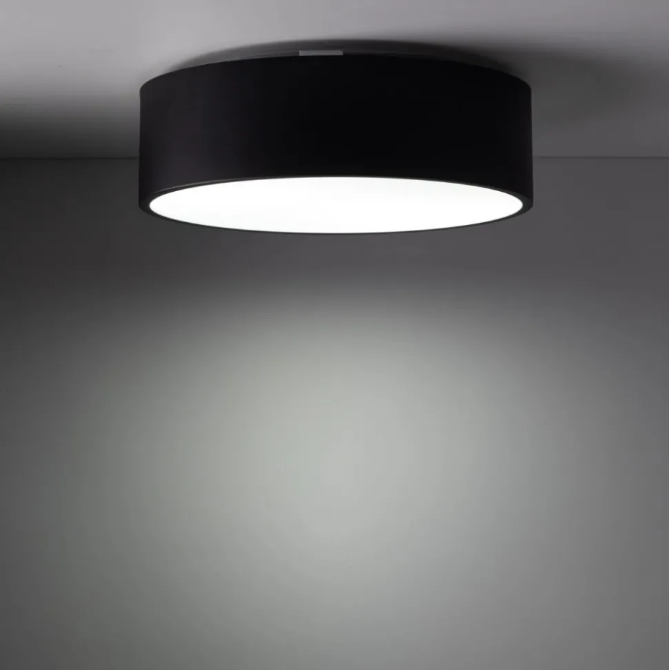 Lampa sufitowa LIVO M czarna 3xE27 IP54