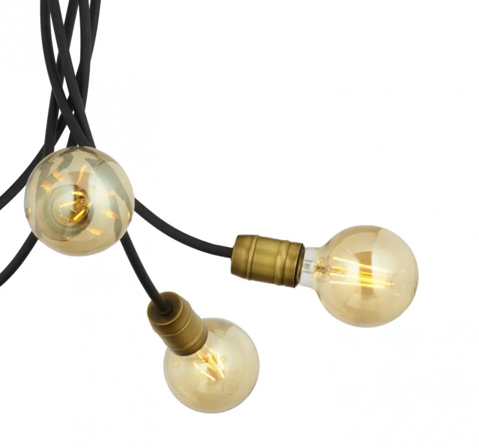 Lampa Sufitowa LUCE Czarny Patyna 5xE27
