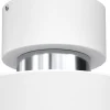 Lampa Sufitowa MARTI Biały Srebrny Metalowy Klosz 1xE27