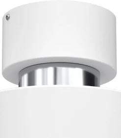 Lampa Sufitowa MARTI Biały Srebrny Metalowy Klosz 1xE27