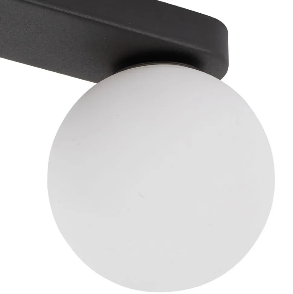 Lampa Sufitowa MINI Czarny Szklane Klosze 2xG9