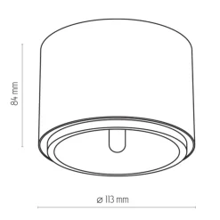 Lampa Sufitowa MORIS Złoty 1xGU10/AR111