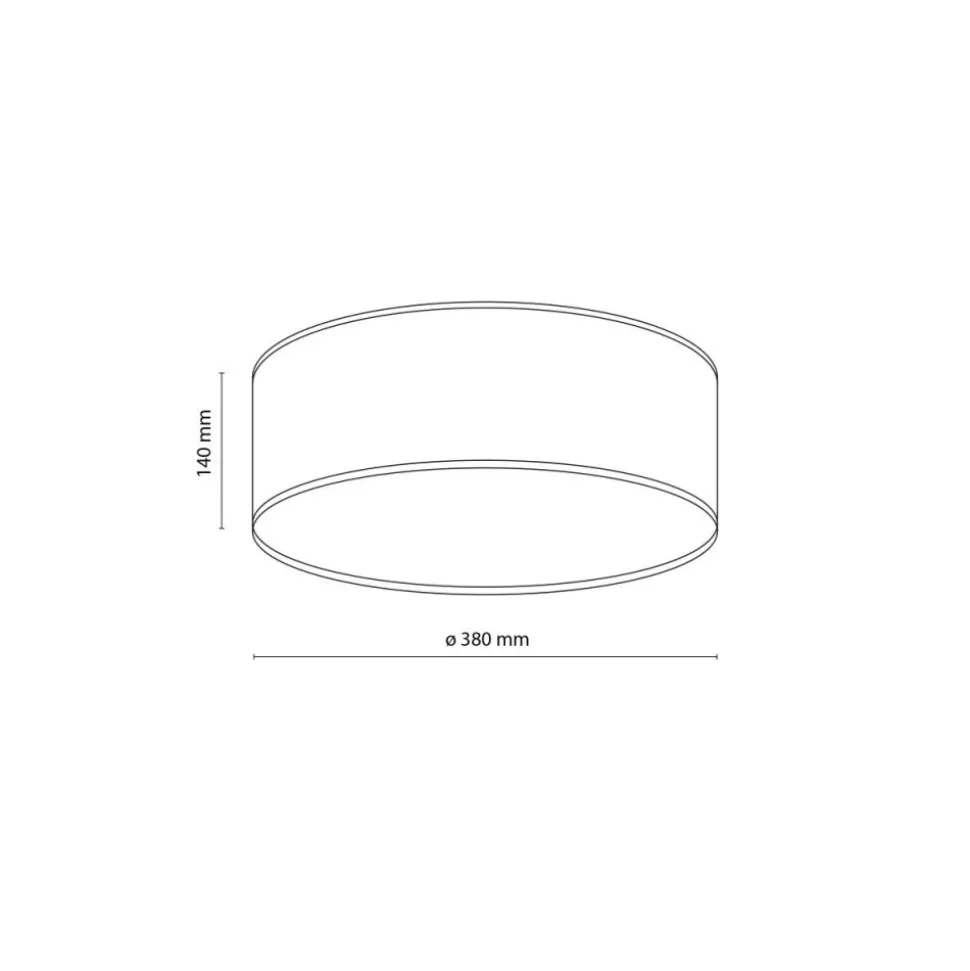Lampa sufitowa NICOLA żółta 4xE27 38 cm