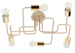 Lampa Sufitowa Onyx Beżowa 6xE27 63x53 cm