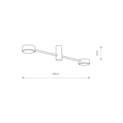 Lampa Sufitowa ORBIT Biały 2xGX53