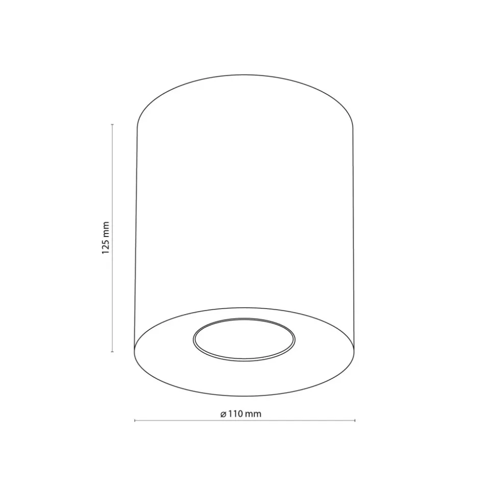 Lampa Sufitowa ORION Biały 1xGU10 12,5cm