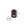 Lampa Sufitowa ORION Brązowy 1xGU10 12,5cm