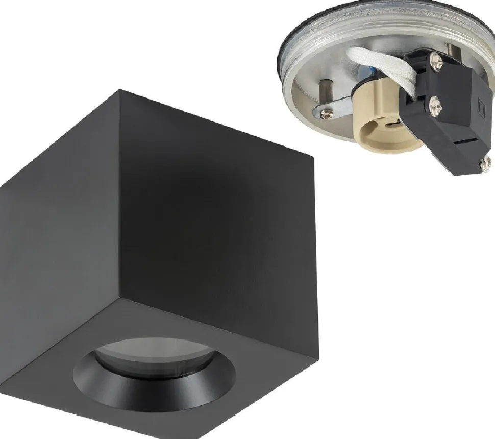 Lampa Sufitowa PARANA Czarny 1xGU10 IP44