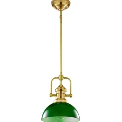 Lampa sufitowa PLATINO mosiądz 1xE27