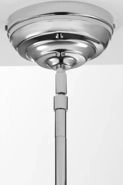 Lampa sufitowa PLATINO srebrna zielony klosz 1xE27
