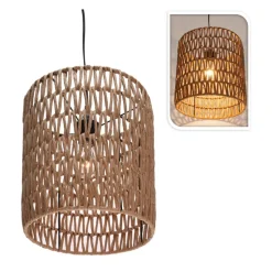 Lampa sufitowa pleciona Boho beżowa