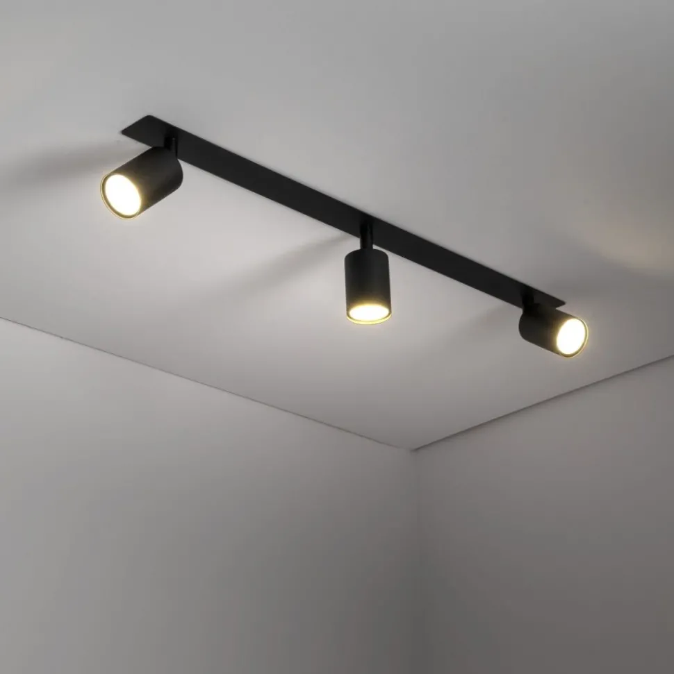 Lampa sufitowa podtynkowa Spot NEX czarna 3xGU10