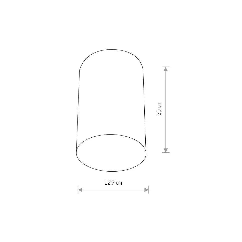 Lampa Sufitowa POINT PLEXI L Biały 1xE27 IP20