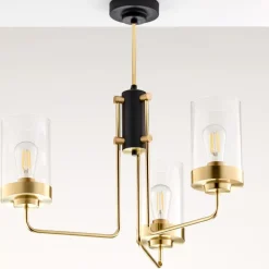 Lampa sufitowa RAMIREZ złota 3xE27