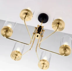 Lampa sufitowa RAMIREZ złota 6xE27