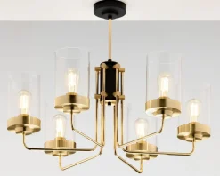 Lampa sufitowa RAMIREZ złota 6xE27