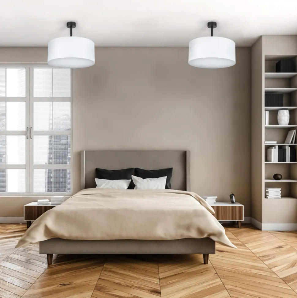 Lampa Sufitowa RONDO Biały Abażur 4xE27 40cm