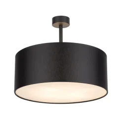 Lampa Sufitowa RONDO Czarny Abażur 4xE27 45cm