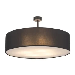 Lampa Sufitowa RONDO Czarny Abażur 4xE27 60cm