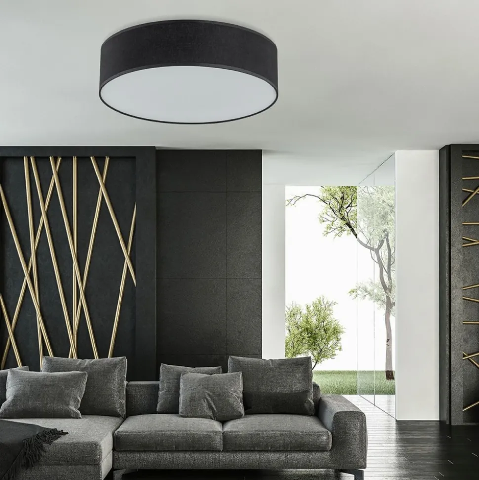 Lampa sufitowa RONDO czarna 4xE27 50 cm