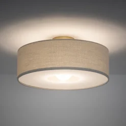 Lampa sufitowa SANTANA M kremowa 1xE27