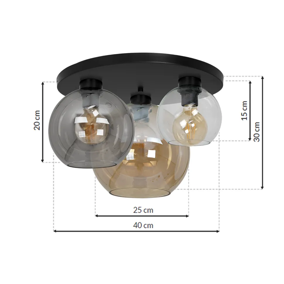 Lampa sufitowa SOFIA mix 3xE27