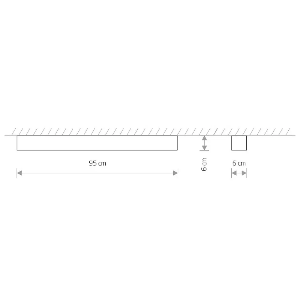 Lampa Sufitowa SOFT Biały 1xT8 16W LED 3000K 95cm