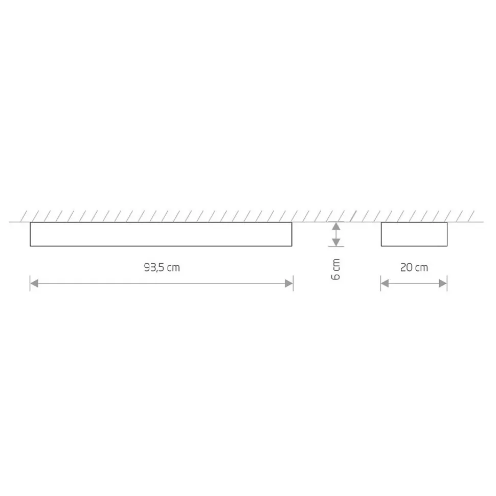 Lampa Sufitowa SOFT Biały 2xT8 16W 3000K 93,5cm