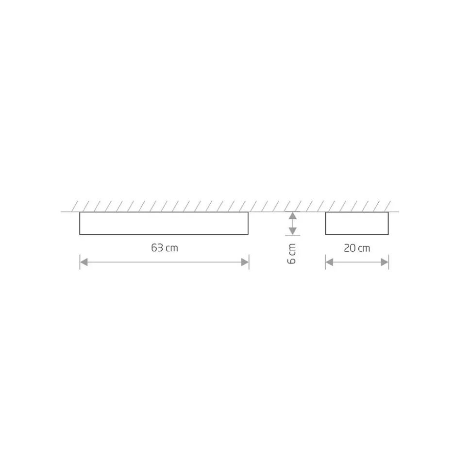 Lampa Sufitowa SOFT Grafitowy 2xT8 11W 3000K 63cm