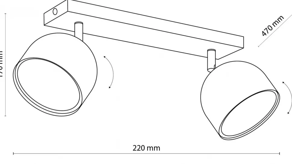 Lampa Sufitowa Spot ALTEA Biały 2xGU10 AR111