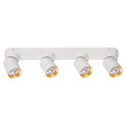 Lampa Sufitowa Spot ANDY Biały Złoty 4xGU10 Biały 60cm