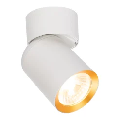Lampa Sufitowa Spot ANDY Biały Złoty 1xGU10