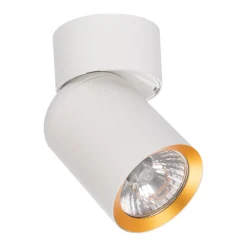 Lampa Sufitowa Spot ANDY Biały Złoty 1xGU10