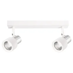 Lampa Sufitowa Spot CINO Biały Srebrny 2xGU10
