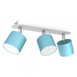 Lampa Sufitowa Spot DIXIE Niebieski 3xGX53 34cm