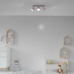 Lampa Sufitowa Spot DIXIE Różowy 3xGX53 34cm