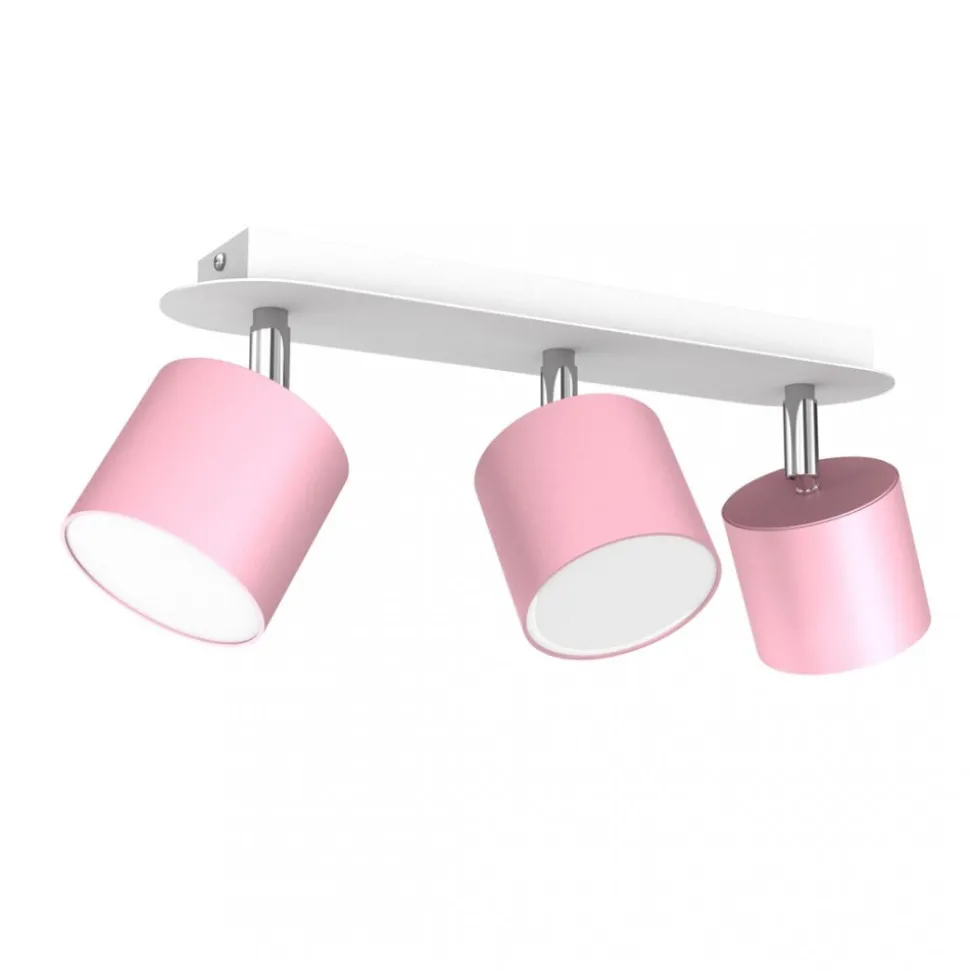 Lampa Sufitowa Spot DIXIE Różowy 3xGX53 34cm